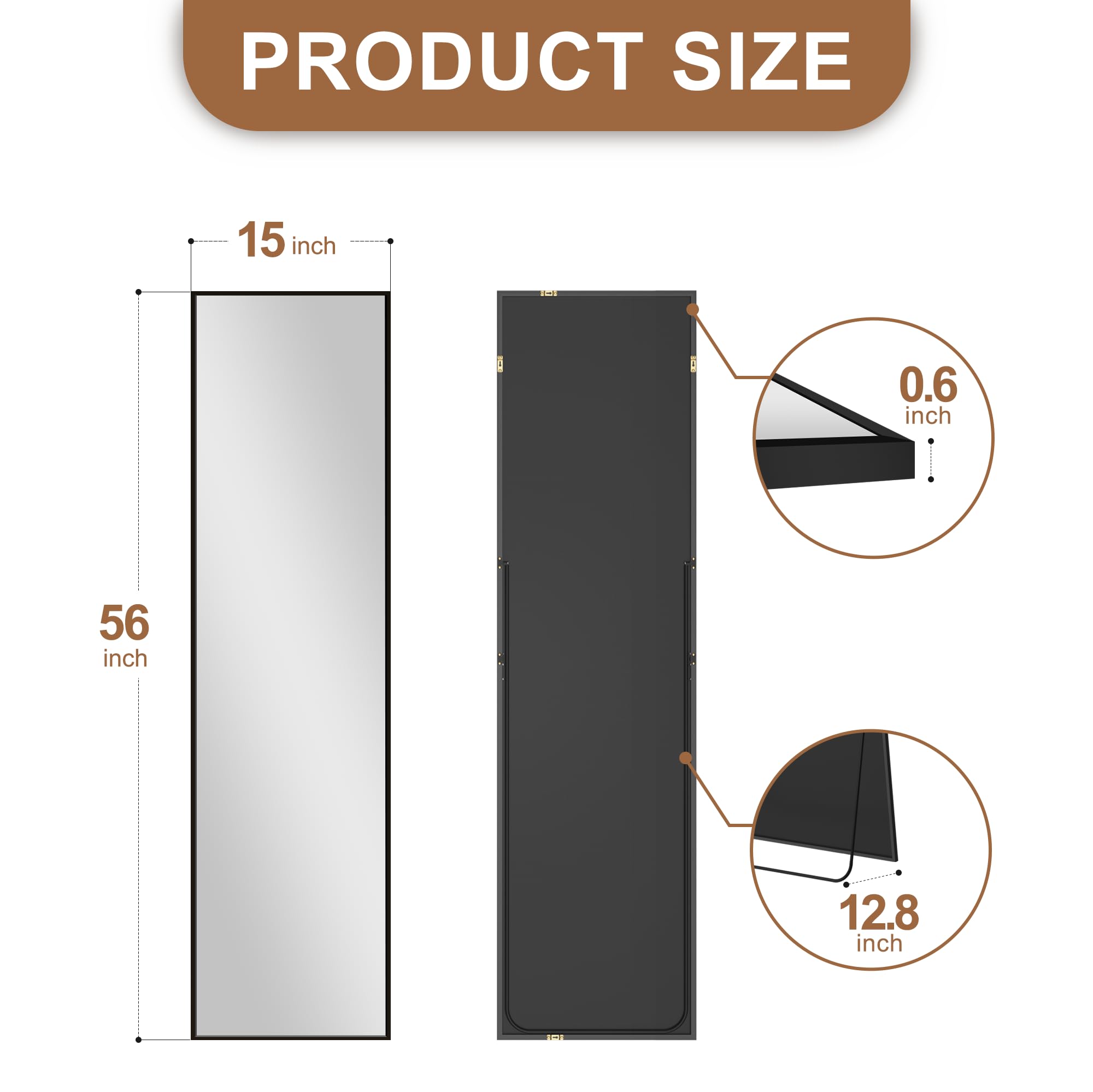 Thryvalis Wall Full Length Mirror